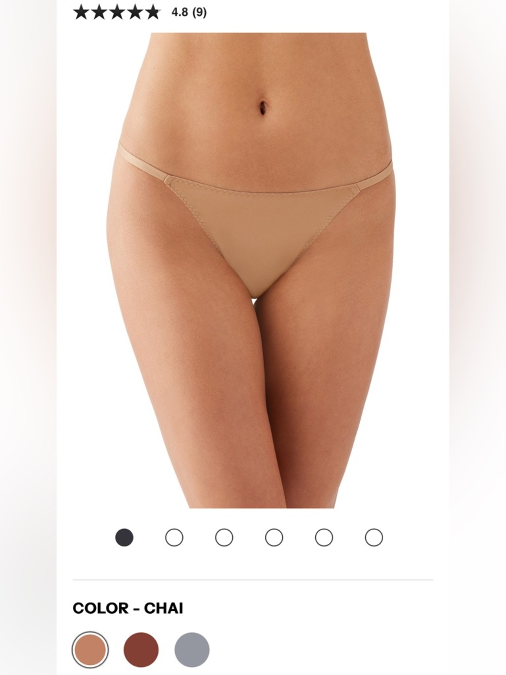 Wacoal b.tempt'd Spotlight Hikini in color Chai - Set of 3
